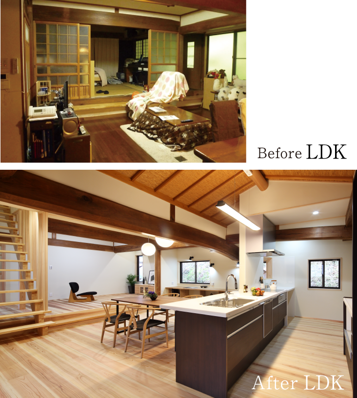 ダイニング BEFORE AFTER