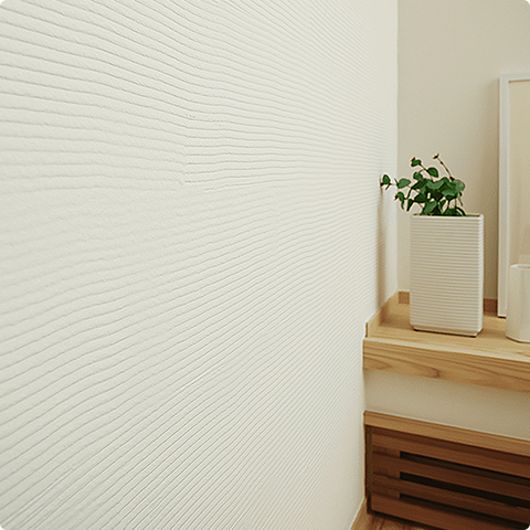 美麗な内装に仕上げる左官職人