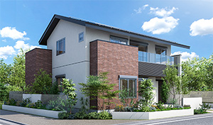 奈良 北部 2階建ての木の家