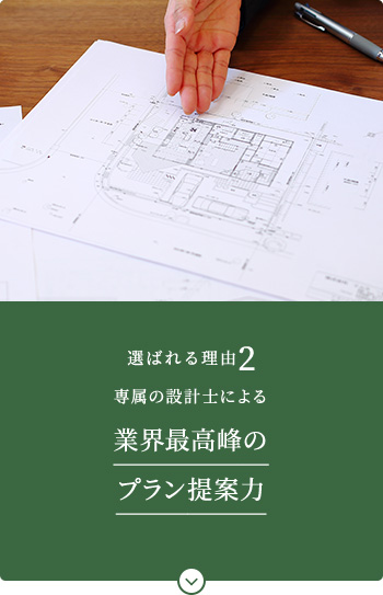 業界最高峰のプラン提案力